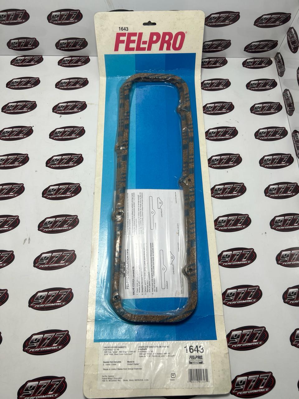 Par de Junta Tampa de Válvulas - Ford V8 429, 460 - Fel-Pro - 1643