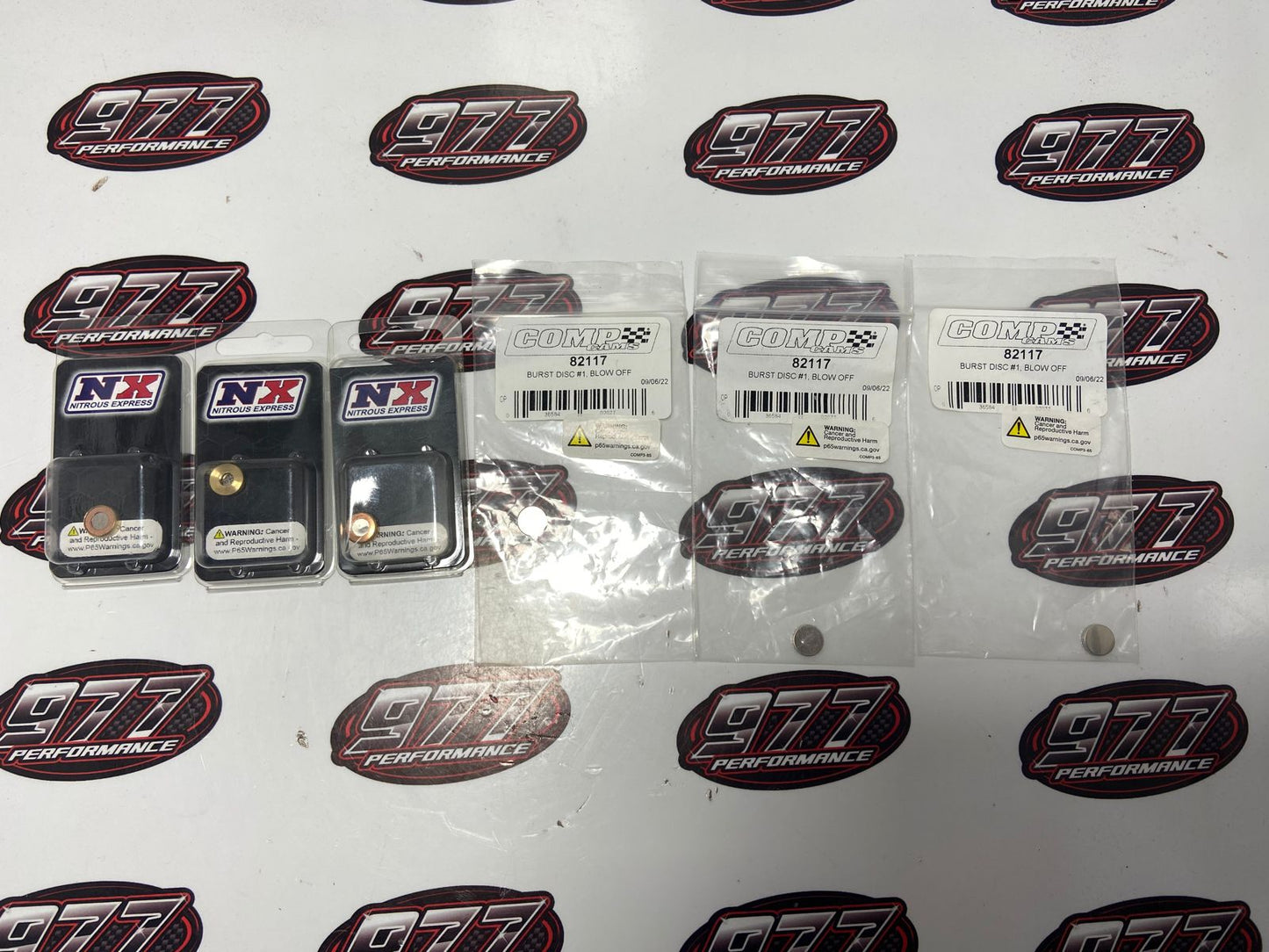 Discos de segurança Nitrous Express e Comp Cams