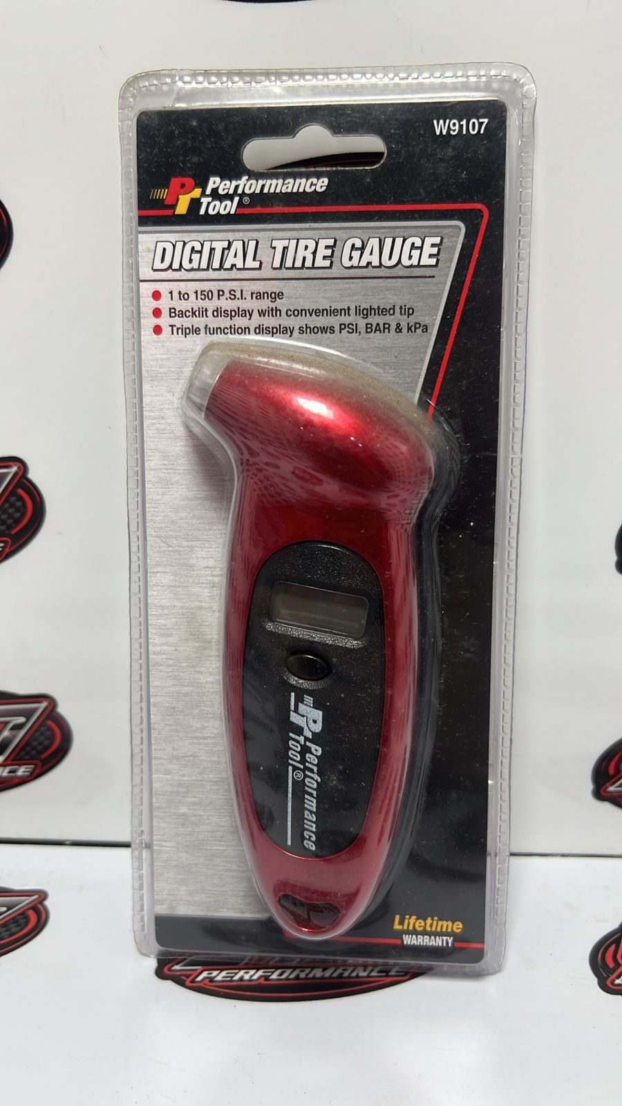 Medidor de Pressão de Pneu Digital - 0-150psi - Performance Tool