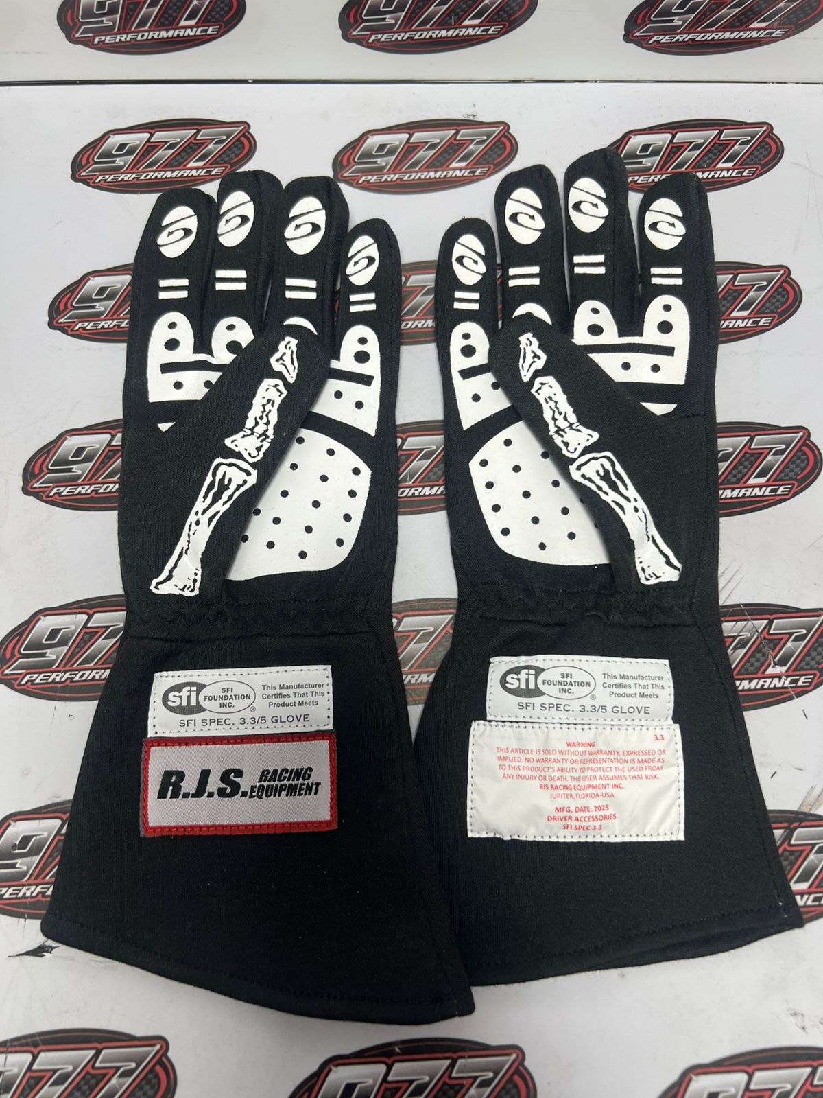 Par de Luvas SFI 3 "Esqueleto" - RJS - 60080137